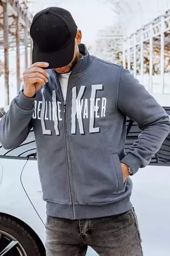 Moška jopa z zadrgo Barva Temno siva DSTREET BX5409