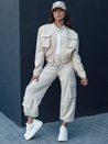 Ženska bomber jakna PRIEV beige Dstreet TY4306