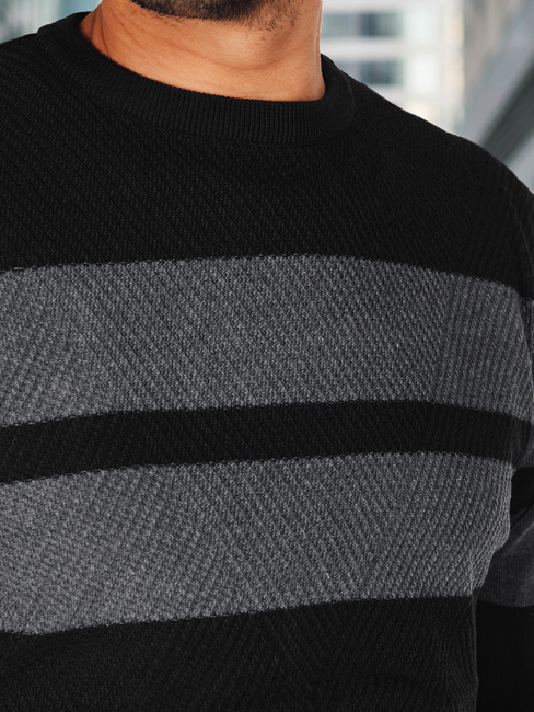 Moški črni pulover Dstreet WX2329