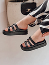 Ženske japonke s platformo PLATOFI black Dstreet ZY0879