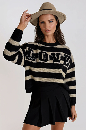 CHLOE ženski pulover črne barve Dstreet MY1973