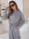 Ženski komplet CHARM svetlo sive trenirke Dstreet AY0958