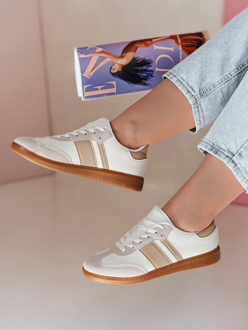 Ženske športne superge SNIKAR beige Dstreet ZY0641