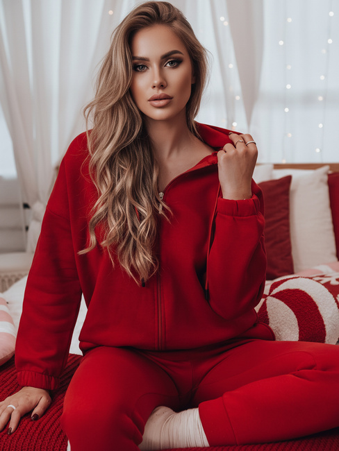 Ženski komplet trenirke AMILIA PREMIUM rdeča Dstreet AY1114