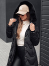 MYANNA ženska zimska dolga prešita jakna s kapuco črna Dstreet TY4679