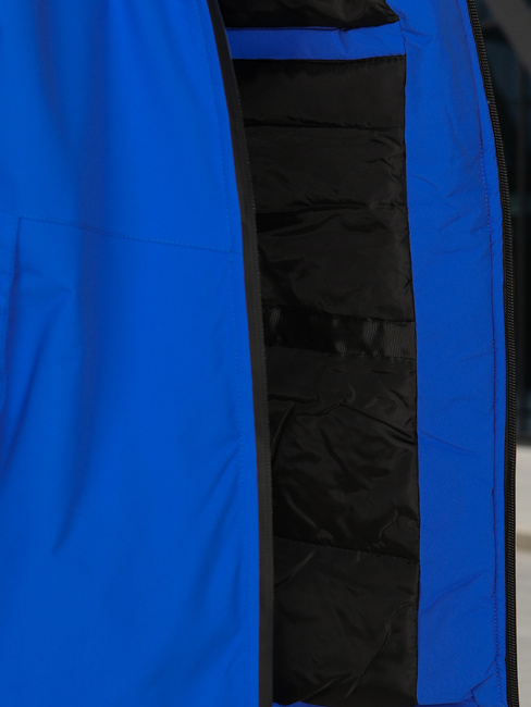 Moška zimska jakna s kapuco modra Dstreet TX5122