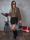 Ženska bluza oversize LEOPARDY v leopardjem vzorcu Dstreet RY2708_2
