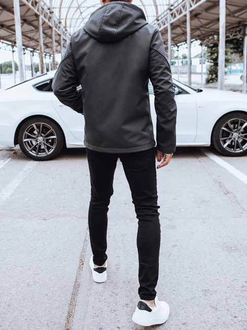 Moška softshell jakna Barva Temno siva DSTREET TX4481