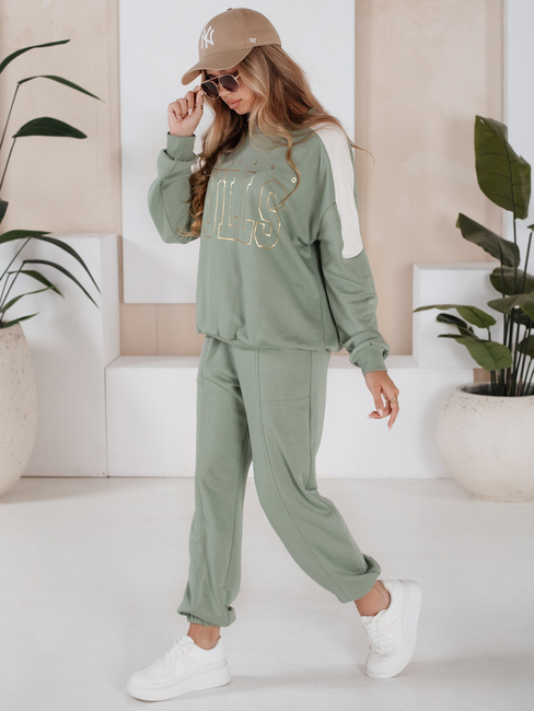 Ženski komplet trenirke BULLS svetlo zelena Dstreet AY0899