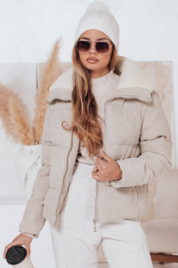 Ženska zimska bunda TRENDYGLAM beige Dstreet TY4358