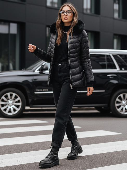 Ženska zimska jakna LUNA Barva Črna DSTREET TY3972