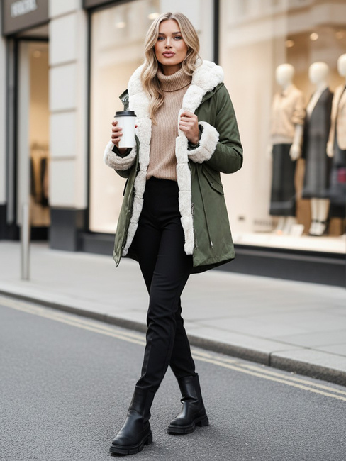 Ženska zimska jakna ARCTIC green Dstreet TY4782z