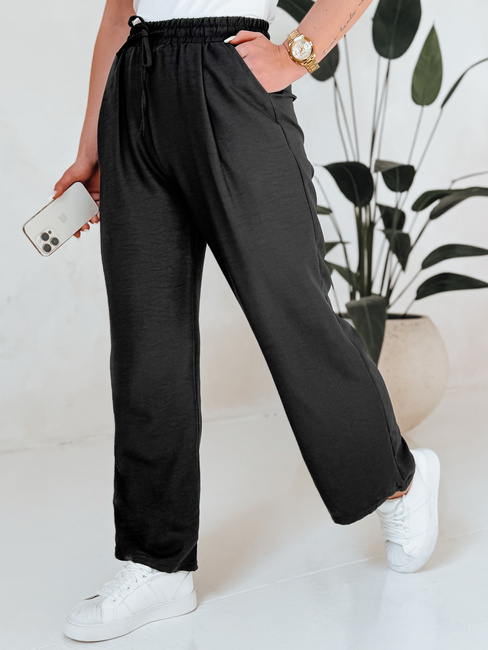 Ženske široke hlače MILLIVIO black Dstreet UY2659