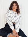 Ženska črtasta majica STRIPEON ecru Dstreet RY2342_3