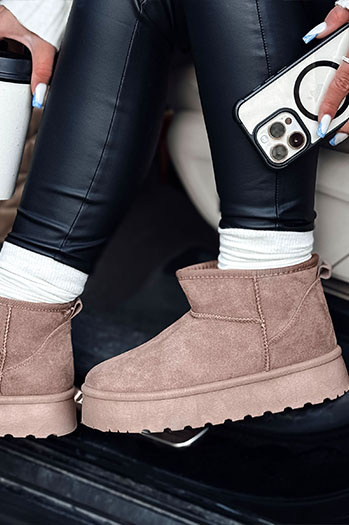 Ženski snežni škornji BRINETTO khaki Dstreet ZY0568