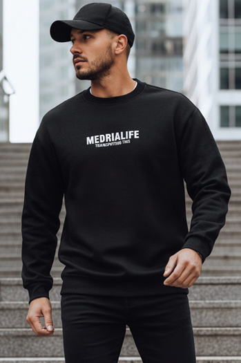 Moška potiskana majica črna Dstreet BX5922