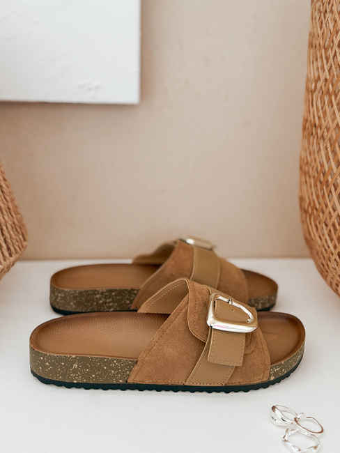 Ženske japonke NOLVINA beige Dstreet ZY0977