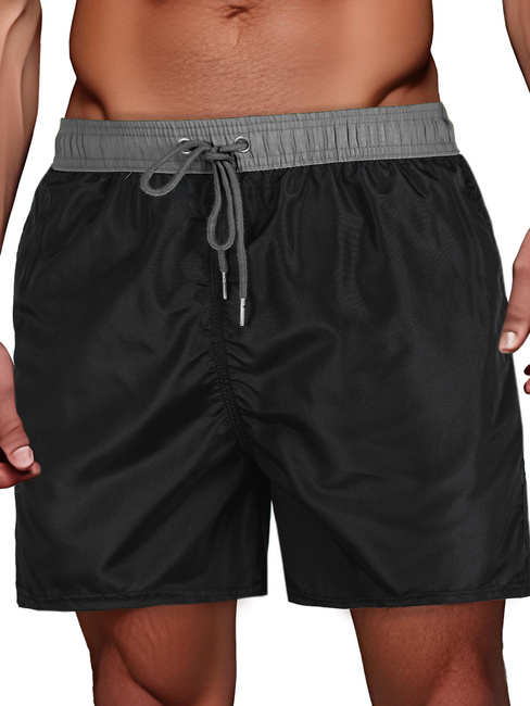 Moške kratke hlače črno-sive barve Dstreet SX2514