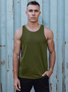 Moška zelena majica brez rokavov Dstreet RX5621