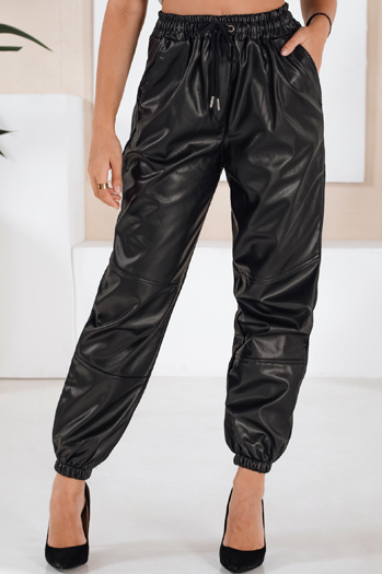 Ženske povoščene hlače MAGIR Barva Črna DSTREET UY1683