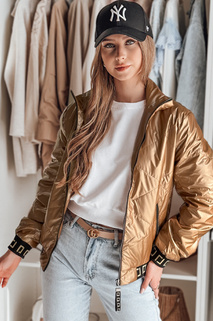 Ženska prešita bomber jakna GLAMCIX beige Dstreet TY4784