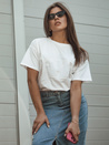 Ženska majica basic PRINCY Barva Bela DSTREET RY2647