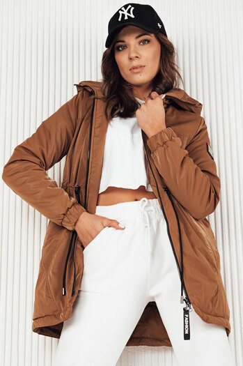 Ženska parka jakna HENRY Barva kamela DSTREET TY4105