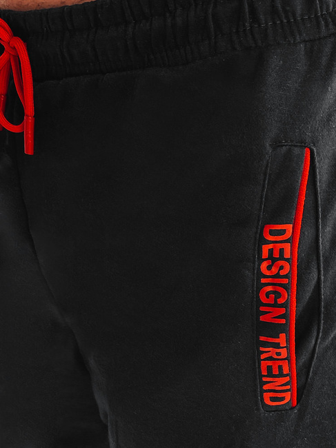 Moške športne kratke hlače Barva Črna DSTREET SX2221