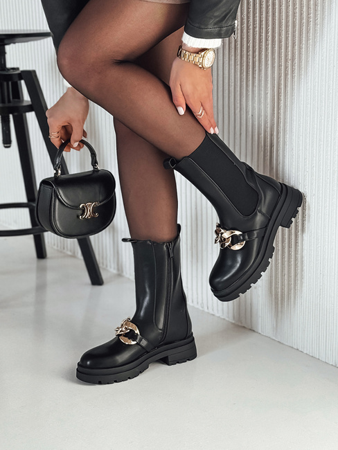 Ženski škornji NIGHTWALK black Dstreet ZY0492