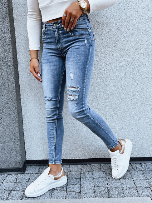 Ženske jeans hlače DEVA blue Dstreet UY0866