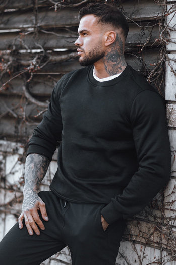 Moška gladek jopa Barva Črna DSTREET BX2416z