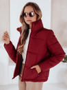 Ženska prešita zimska jakna LAROSE maroon Dstreet TY5218