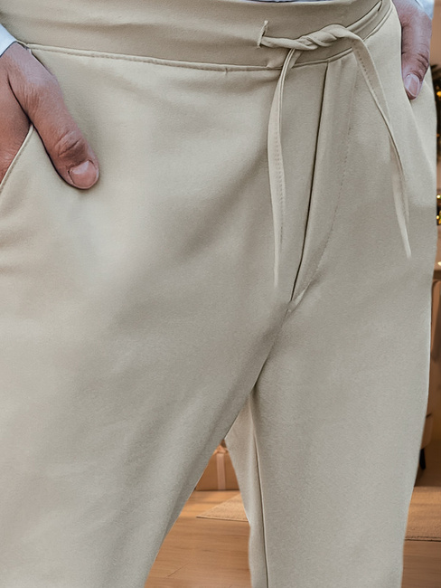 Moške bež hlače Dstreet UX4414z