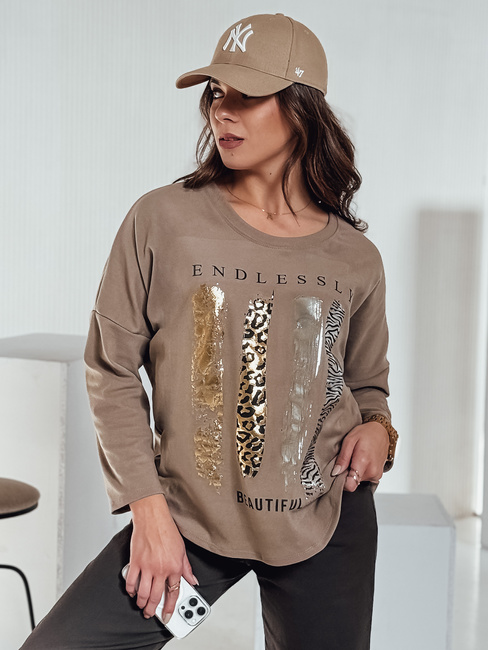 Ženska bluza MODEZINE beige Dstreet RY2688