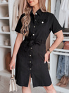 LOVE ME MIDI midi srajčna obleka črna Dstreet EY2596