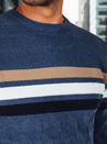 Moški črtast modri pulover Dstreet WX2336