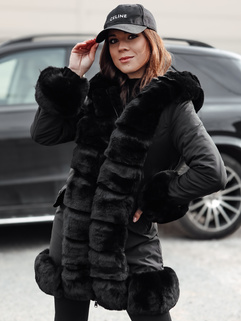 Ženska jakna s krznom FURRWINT black Dstreet TY4772_3