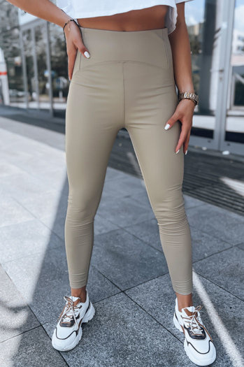 Ženske povoščene hlače WAXED CHIC Barva Bež DSTREET UY1561