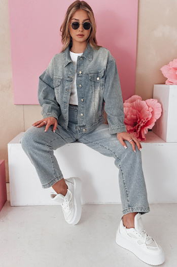 Ženske široke hlače iz džinsa WIDENO blue Dstreet UY2492