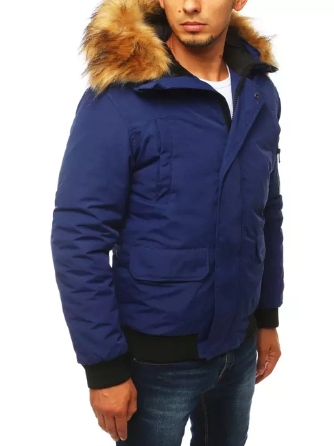 Moška zimska jakna temno-modra Dstreet TX3943