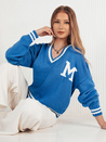 Ženski oversize pulover MIRAGE Barva Modra DSTREET MY2221