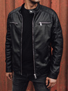Moška usnjena jakna črna Dstreet TX4733