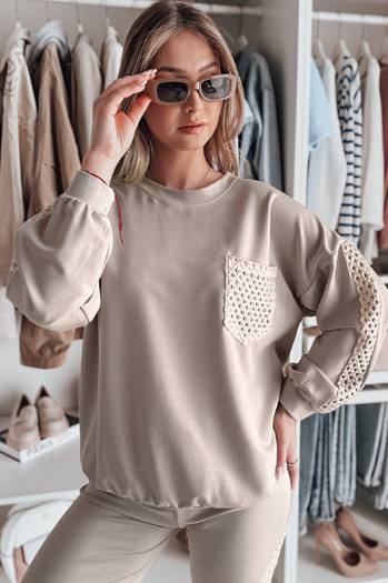 Ženska bluza LUXEEN mocha Dstreet RY2794