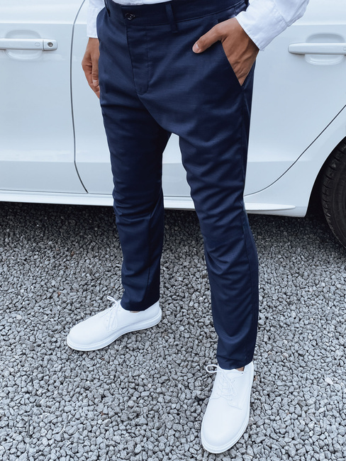 Moške mornarsko modre hlače Dstreet UX4411