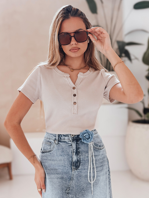 Ženska bluza KISS LOOK beige Dstreet RY2834