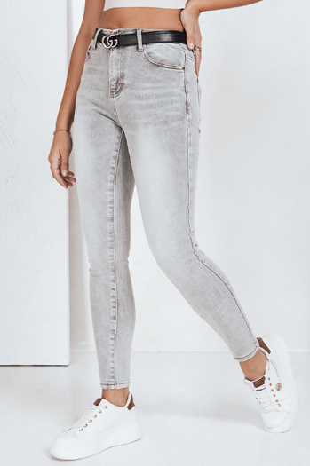 Ženske sive kavbojke Dstreet UY2802