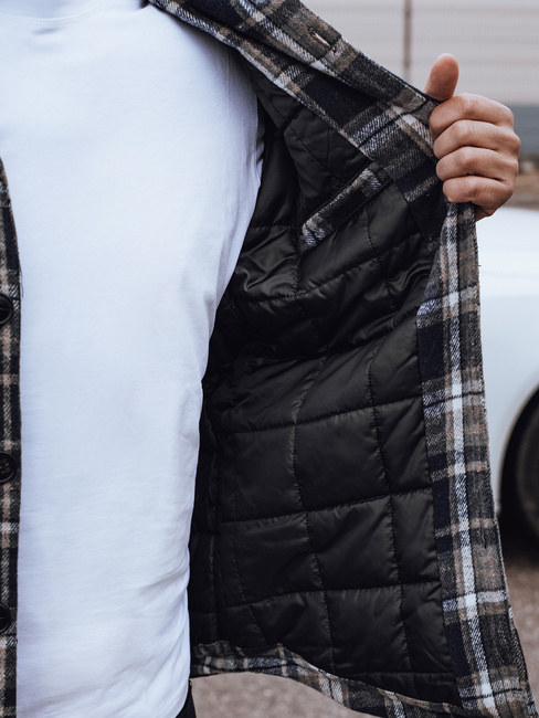 Moška jakna s kapuco mornarsko modra Dstreet TX4959