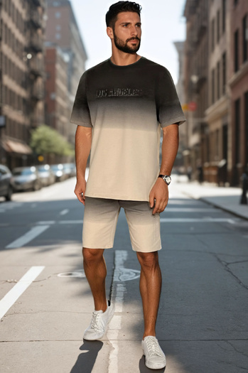 Moški ombré kaki komplet Dstreet AX0803