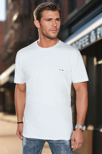 Ženska majica z vezenino bela Dstreet RX5640