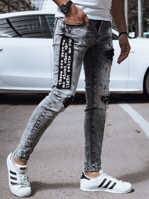 Spodnie męskie jeansowe czarne Dstreet UX4358